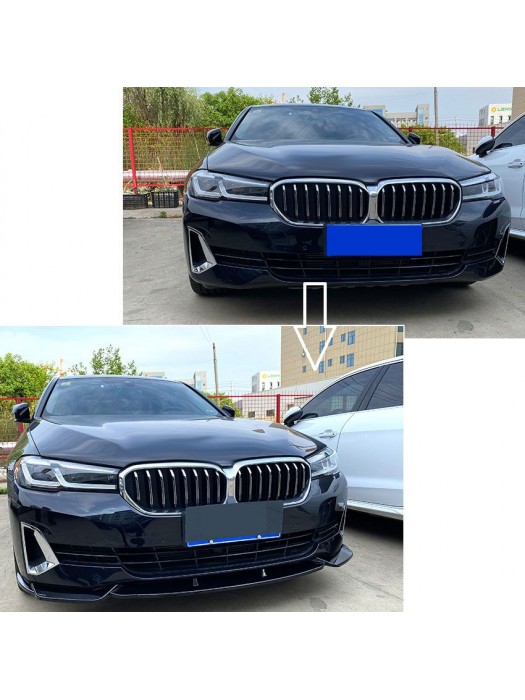 Přední spoiler BMW 5 G30 (2020+) Luxury Line Paket - černý lesklý